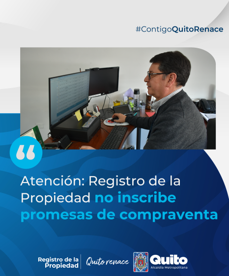 ATENCIÓN: REGISTRO DE LA PROPIEDAD NO INSCRIBE PROMESAS DE COMPRAVENTA