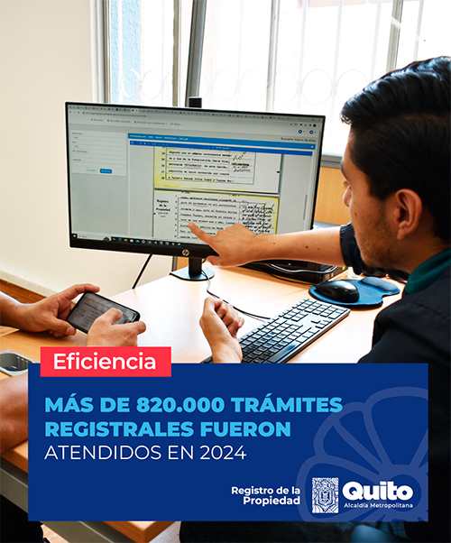 MÁS DE 820.000 TRÁMITES REGISTRALES FUERON ATENDIDOS EN 2024
