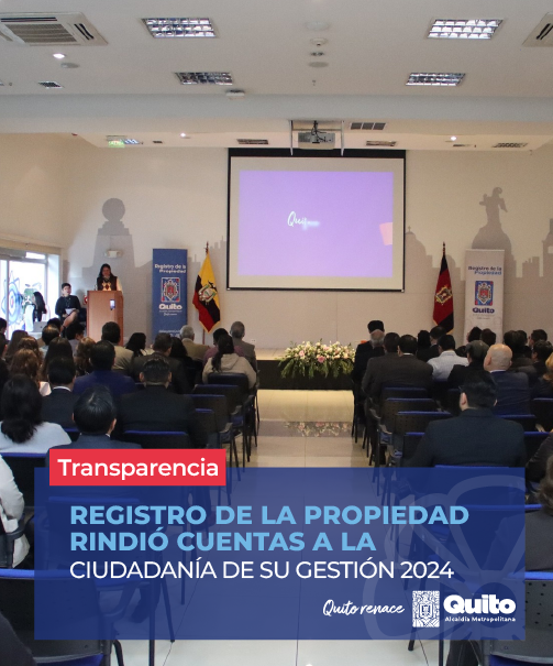 REGISTRO DE LA PROPIEDAD RINDIÓ CUENTAS A LA CIUDADANÍA DE SU GESTIÓN 2024