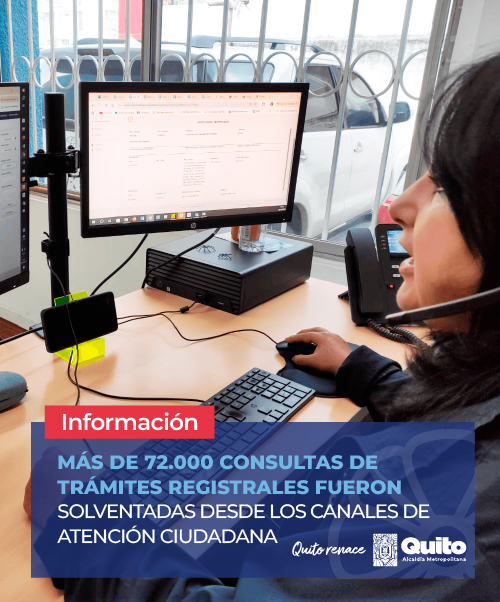 MÁS DE 72.000 CONSULTAS DE TRÁMITES REGISTRALES FUERON SOLVENTADAS DESDE LOS CANALES DE ATENCIÓN CIUDADANA